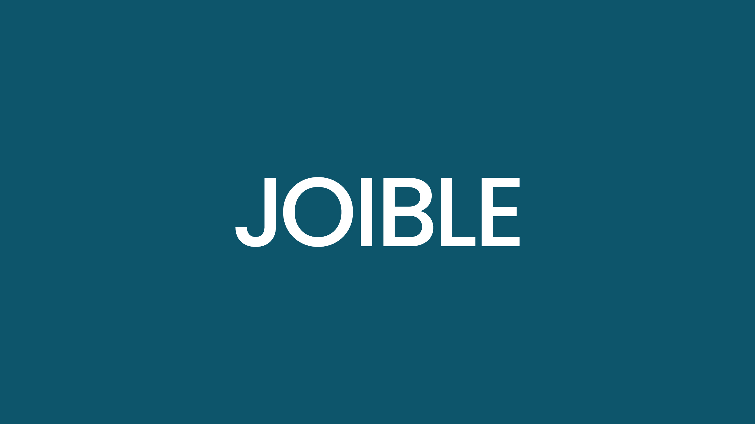 Logo of Joible, a brand for which I developed the brand identity.